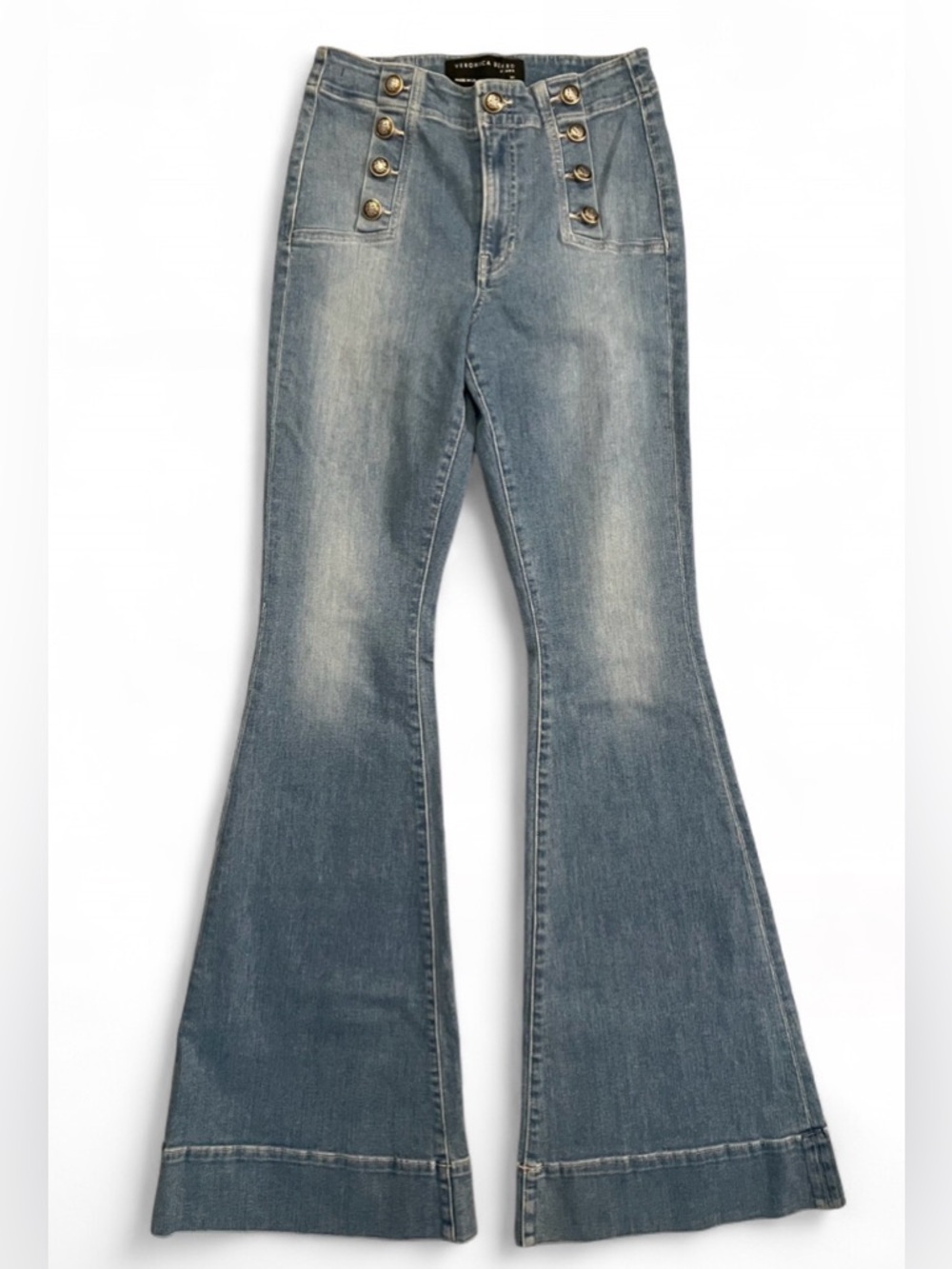 NWT Veronica Beard Jeans Sheridan High-Rise Sailor Bell Bottom Jeans Size 4/27